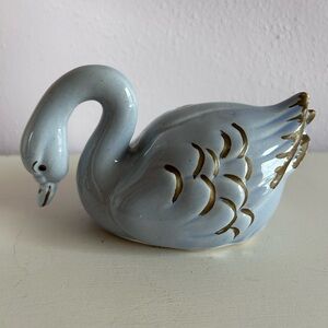 Vintage LePere pottery swan
